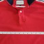 Red Polo 3-Button Mens Top Sz M Image 3