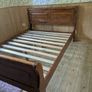 Solid Double sleigh bed with matching lockers (Mattress not included) Image 7