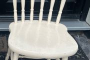 1 x White Solid Kitchen Dining Chair - Can Deliver