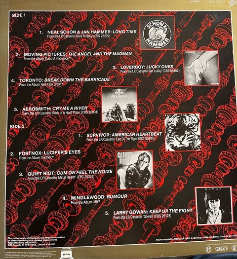 The Rock Machine volume 1 & 2  vinyl records in nm condition Judas Priest fastway quiet riot Aerosmith etc 30 euros is for both albums