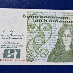Ireland 1989 1 Pound Queen Medb Banknote