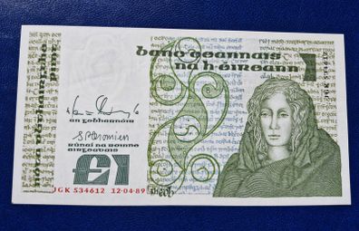 Ireland 1989 1 Pound Queen Medb Banknote