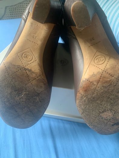 Chanel brown boots