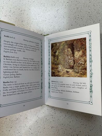 Vintage Irish Children's Names Book by Tara Publishing