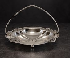 Vintage Silver-Plated Serving Basket