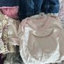 Baby girl wardrobe outfits 0-3 m snow onesies babygrows vests tops dresses hats blankie Image 10