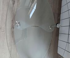 Glass coffee table