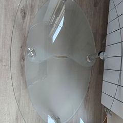 Glass coffee table