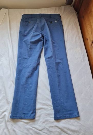 Meyer rio cotton trousers Size 36/32 zip fly blue cotton In like new condition