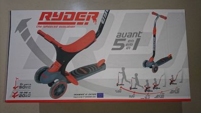 Ryder 5-In-1 Avant Three Wheeled Trike/Scooter