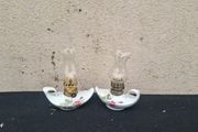 2 small rose oil lamps possible to post