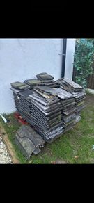 Pallet of reclaimed Lagan roof tiles slates
