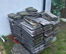 Pallet of reclaimed Lagan roof tiles slates