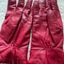 Red Leather Gloves Image 3