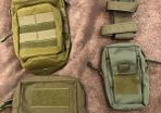 4 Brand new military style pouches and bottle holder