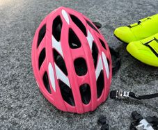 Bike Helmet / Shoes and Bike Rack