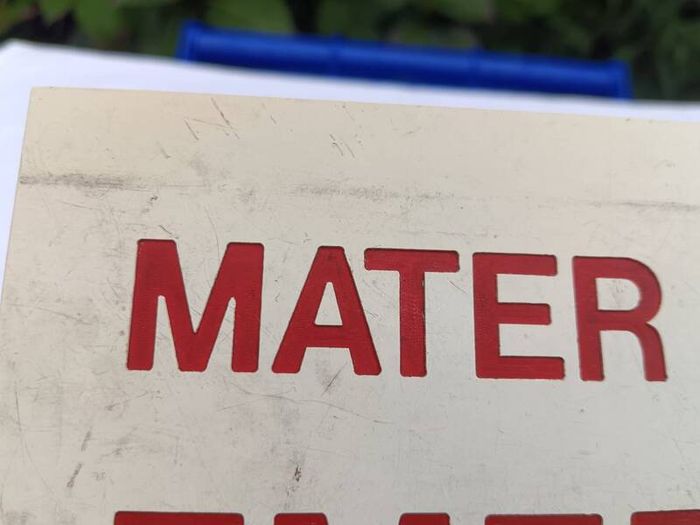 Vintage Mater Hospital Emergency Sign