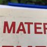 Vintage Mater Hospital Emergency Sign Image 3