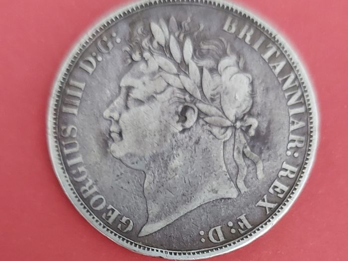 England  1822 George 4th Silver Crown Very Fine condition