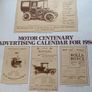 1986 History of Advertising Calendar-10 Vintage Advertising Prints-Automobiles Image 10