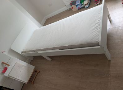 Free - Ikea Childrens Bed, Mattress, and Protector