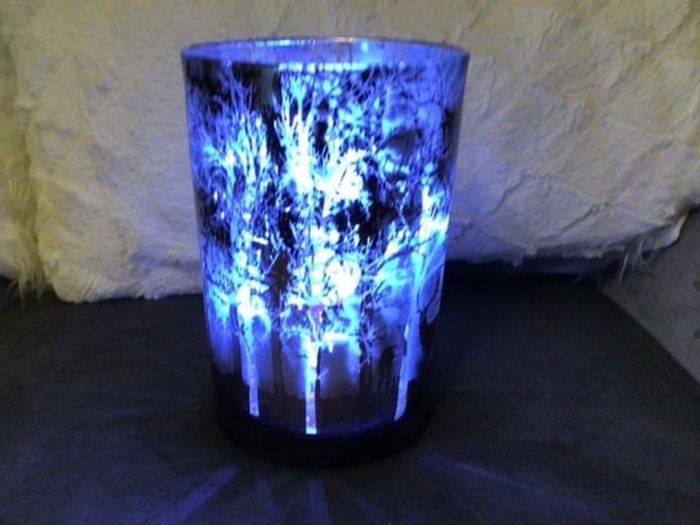 Christmas Scene Light Up Vase