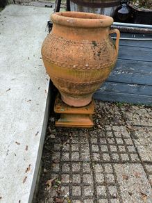 large terracotta urn