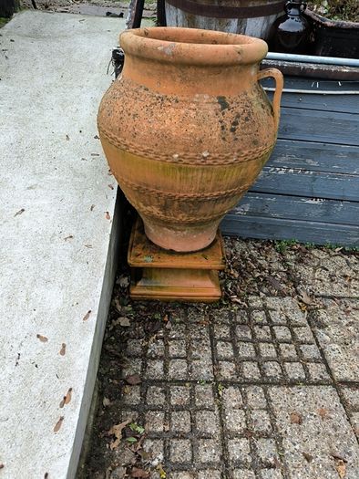 large terracotta urn
