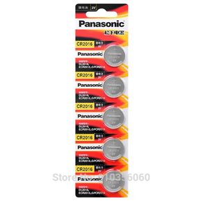 Panasonic CR2016 Battery 3V Lithium 5 Pack
