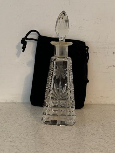 Antique Crystal Perfume Bottle 1930s