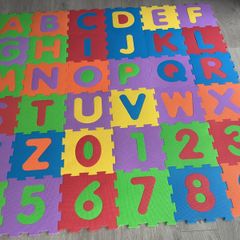 36 piece large  foam alphabet/numbers floor puzzle