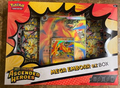 Pokemon Trading Card Game (TCG): Mega Evolution Ascended Heroes Mega Emboar ex Box