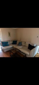 Grey L shaped couch
