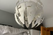 IKEA ceiling light. Comes with bulb and remote dimmer on/off etc.