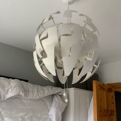 ceiling light. Comes with bulb and remote dimmer on/off etc.