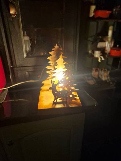 Hand crafted Christmas Lamp