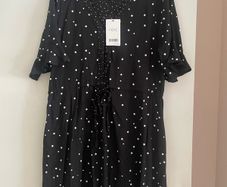 Polka dot short sleeve dress
