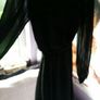 A WEAR black chiffon long sleeved dress Image 4