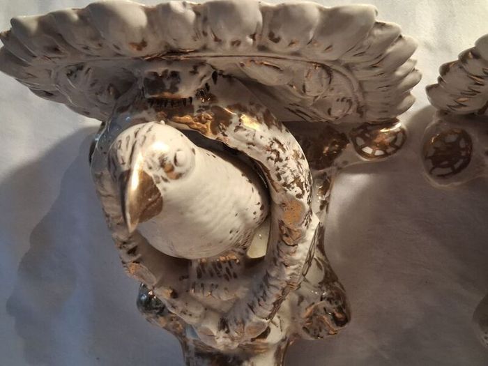 A Pair of Nineteenth Century Creamware Wall Brackets