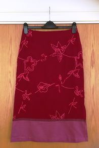 Vintage NOA NOA Embroidered Georgette Midi Skirt