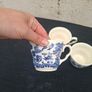 3 blue willow style tea cups postage possible Image 5