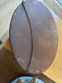 oval mahogany