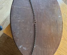 oval mahogany