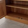 Solid Oak, two door, cabinet. Image 5