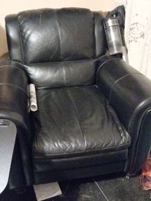 leather armchair