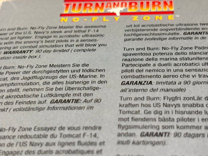 Turn and Burn: No Fly Zone for Nintendo SNES - Boxed