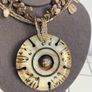 Antique Chinese Jade Nephrite Spinning Prayer Wheel Medallion Pendant Image 2