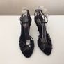 New Karen Millen Black strappy High heel Special Occasion Sandals in box Eu 37 size 4 Image 8