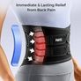 Ergonomic Back Support Belt for Men Women Lower Back Pain with 7 Metal Stays, Comfy Back Brace with 3D Soft Pad for Sciatica,Scoliosis, Breathable Lumbar Support Belt for Daily Work & Activity Image 3