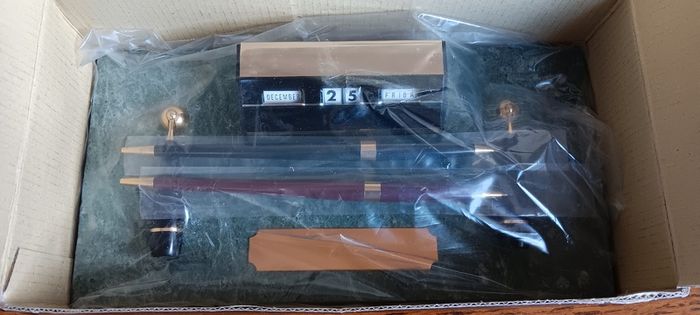Vintage Marble Art Deco Desk Set
